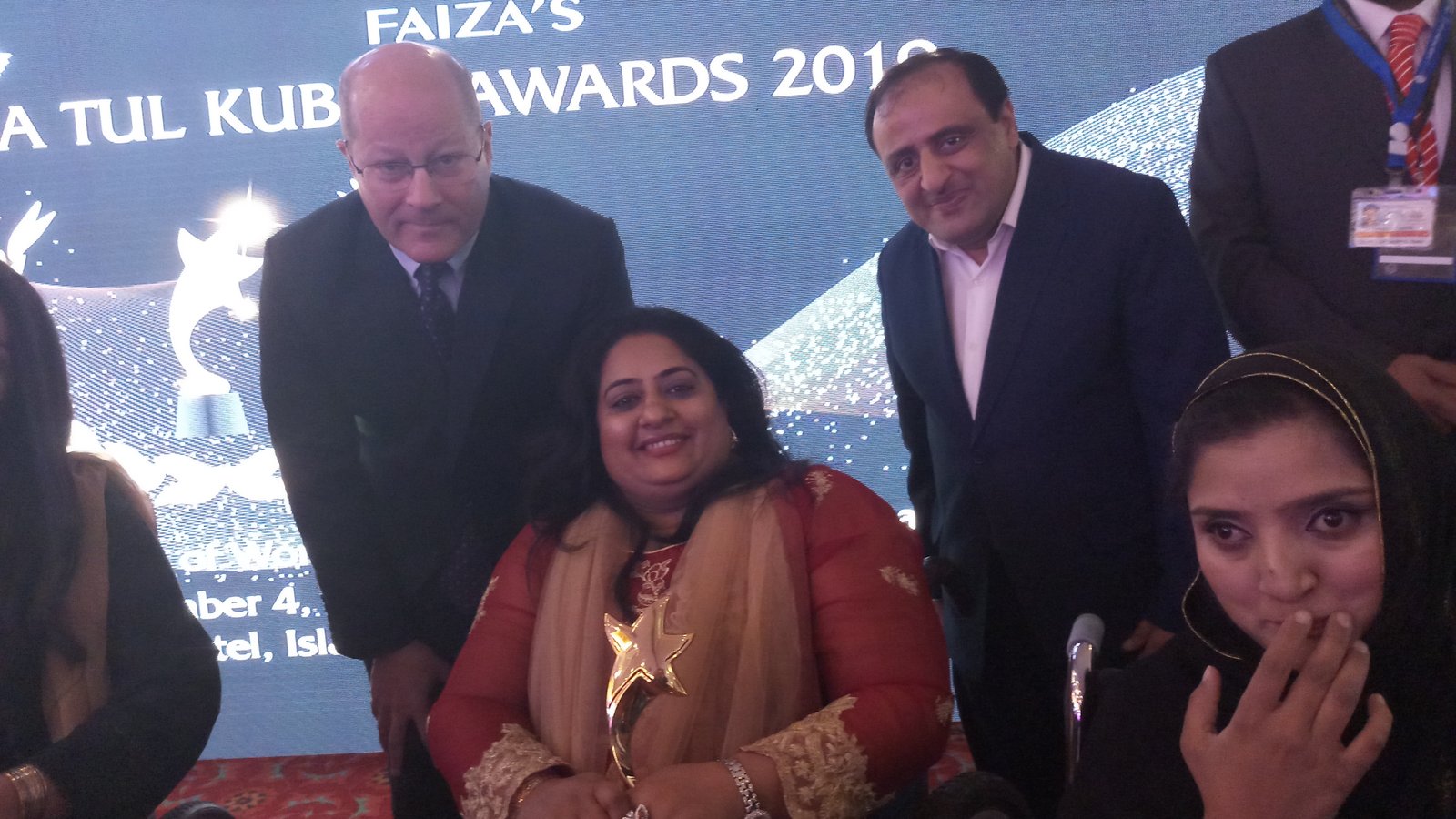 Received second Khatija tul Kubra Award