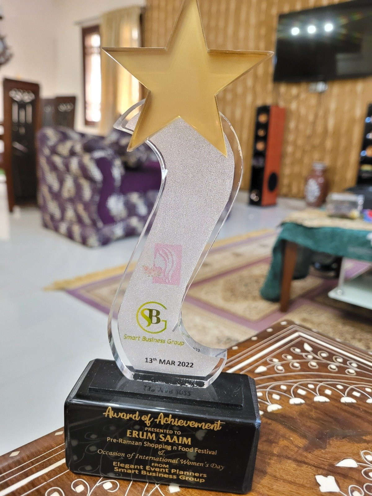 Award Of Appreciation