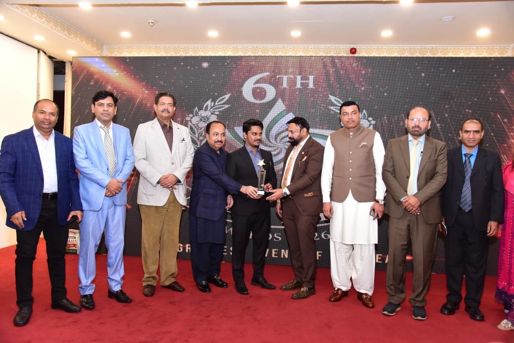 Received Sitar-e-Pakistan award presented by MPA and Special Assistant to the Chief Minister