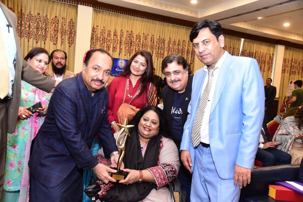 Received Sitar-e-Pakistan award presented by MPA and Special Assistant to the Chief Minister